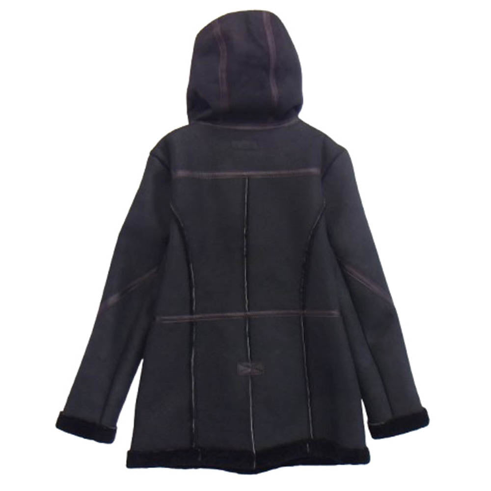 AVIREX アヴィレックス 6261021 ムートン ダッフル コート ジャケット ブラック系 S【中古】