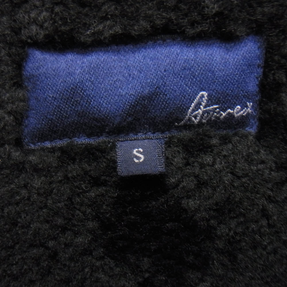 AVIREX アヴィレックス 6261021 ムートン ダッフル コート ジャケット ブラック系 S【中古】