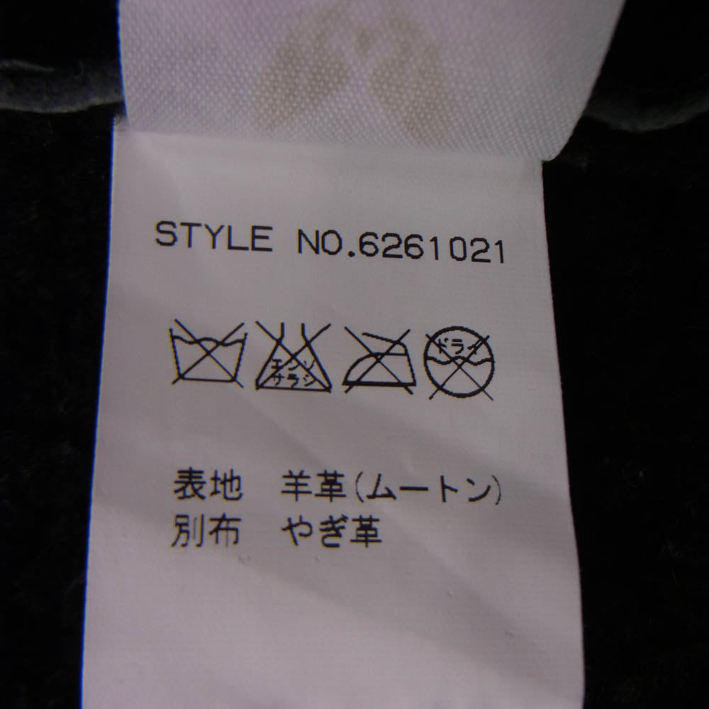 AVIREX アヴィレックス 6261021 ムートン ダッフル コート ジャケット ブラック系 S【中古】