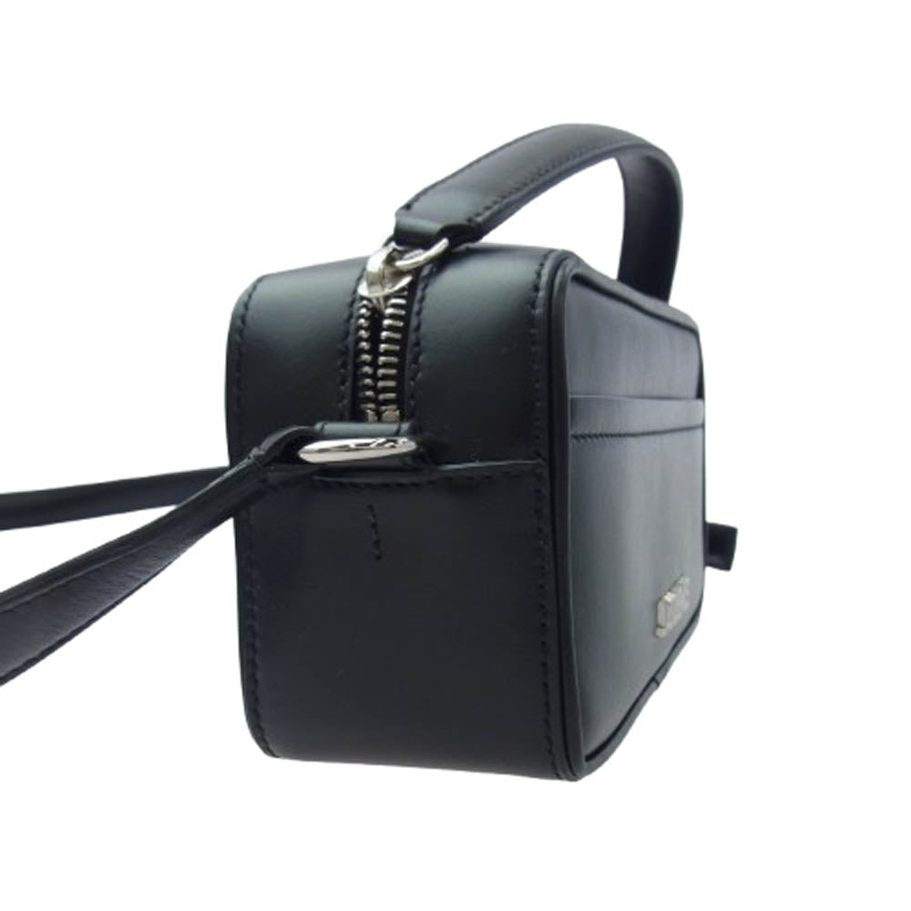 ジャックムス Le Baneto camera bag ロゴ レザー ショルダー ハンド カメラ バッグ ブラック系【極上美品】【中古】