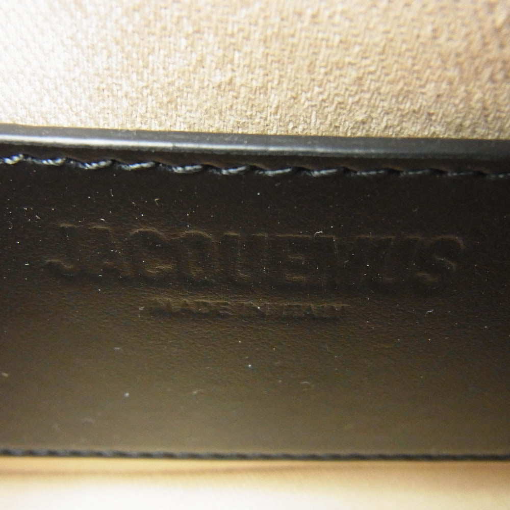 ジャックムス Le Baneto camera bag ロゴ レザー ショルダー ハンド カメラ バッグ ブラック系【極上美品】【中古】