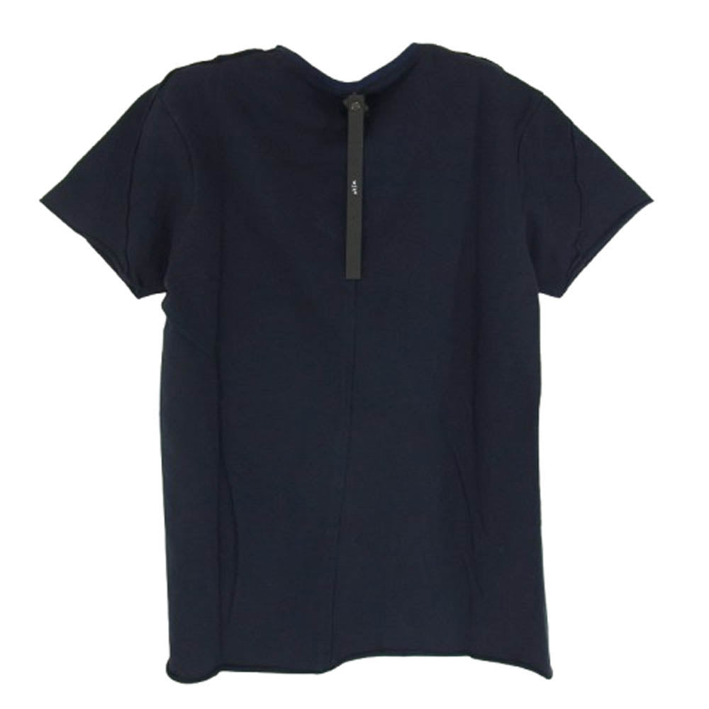 wjk ダブルジェイケイ 7838 カットオフ Vネック 半袖 カットソー Tシャツ ネイビー ネイビー系 S【新古品】【未使用】【中古】