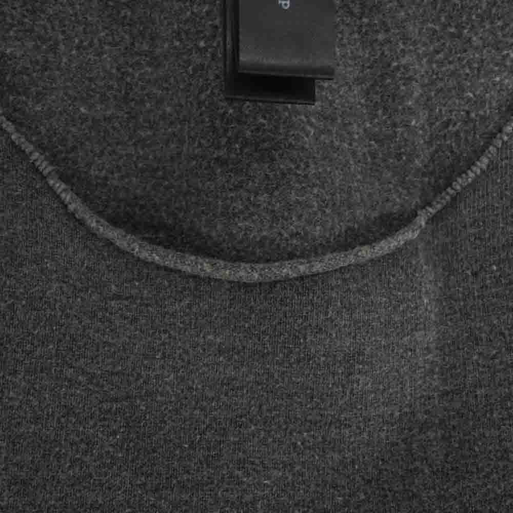 wjk ダブルジェイケイ 7828 カットオフ Uネック 半袖 カットソー Tシャツ グレー グレー系 S【新古品】【未使用】【中古】