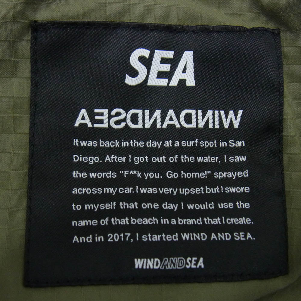 WIND AND SEA ウィンダンシー WDS-C-CRD-23-Q1-PT-01 x CORDURA Ripstop Shorts コーデュラ リップストップ ショーツ ハーフ パンツ モスグリーン系 M【新古品】【未使用】【中古】