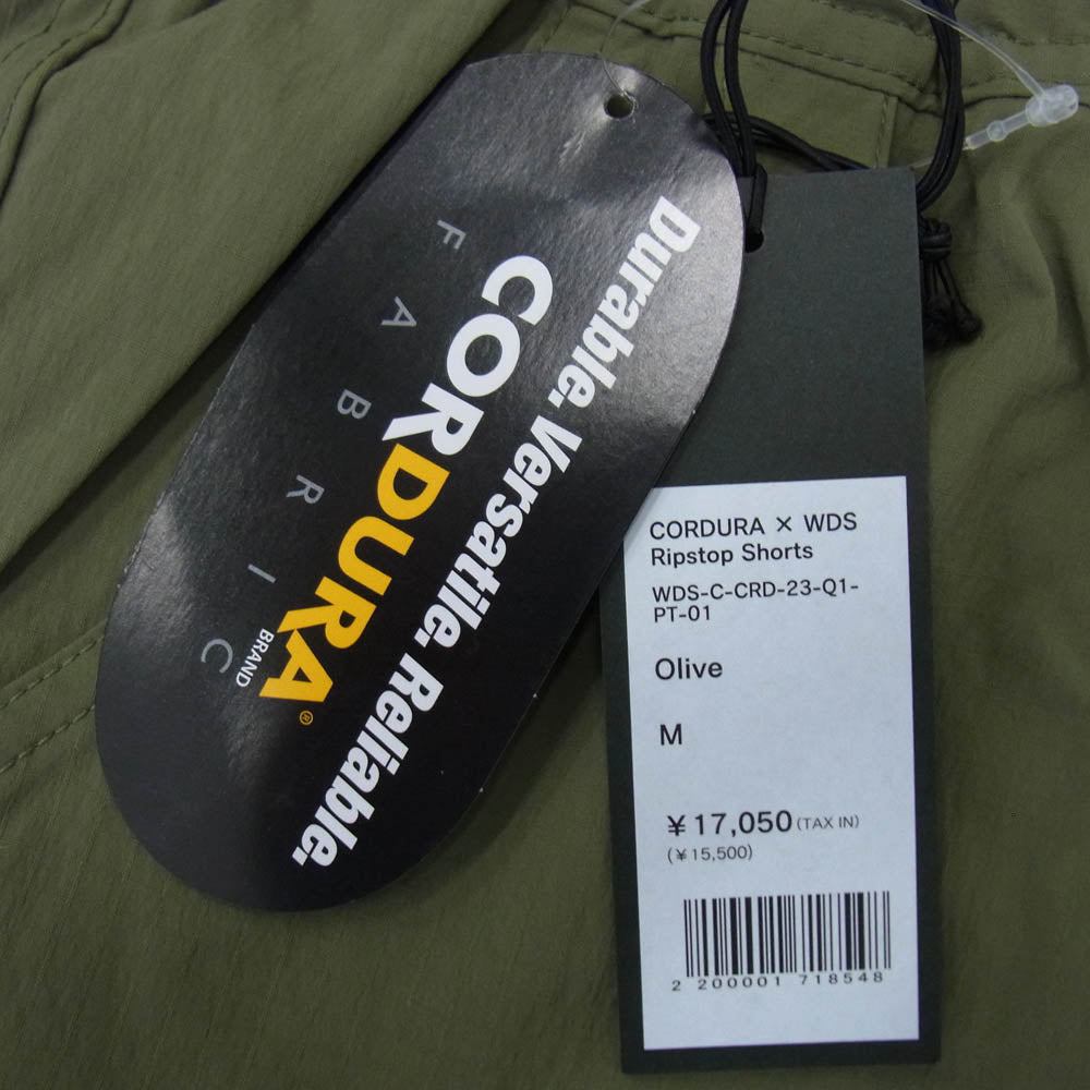 WIND AND SEA ウィンダンシー WDS-C-CRD-23-Q1-PT-01 x CORDURA Ripstop Shorts コーデュラ リップストップ ショーツ ハーフ パンツ モスグリーン系 M【新古品】【未使用】【中古】