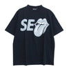 WIND AND SEA ウィンダンシー WDS-C-TRS-25-Q4-02 × The Rolling Stones WDS S/S Tee ローリングストーンズ 半袖 Tシャツ カットソー ブラック系 M【新古品】【未使用】【中古】