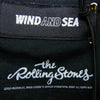 WIND AND SEA ウィンダンシー WDS-C-TRS-25-Q4-02 × The Rolling Stones WDS S/S Tee ローリングストーンズ 半袖 Tシャツ カットソー ブラック系 M【新古品】【未使用】【中古】