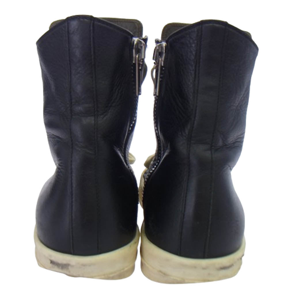 Rick Owens リックオウエンス RAMONES ラモーンズ レザー ハイカット スニーカー ブラック系 40【中古】