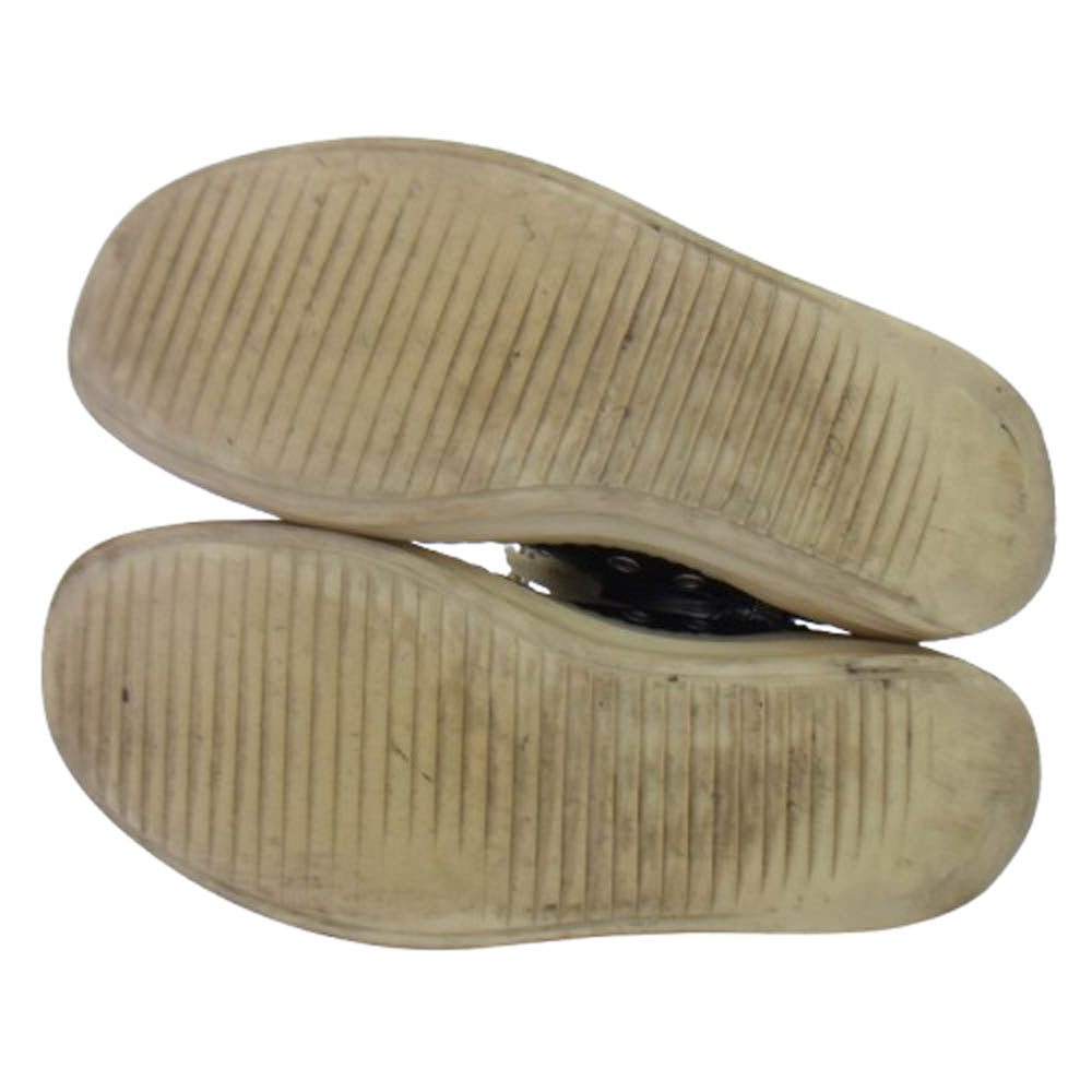 Rick Owens リックオウエンス RAMONES ラモーンズ レザー ハイカット スニーカー ブラック系 40【中古】