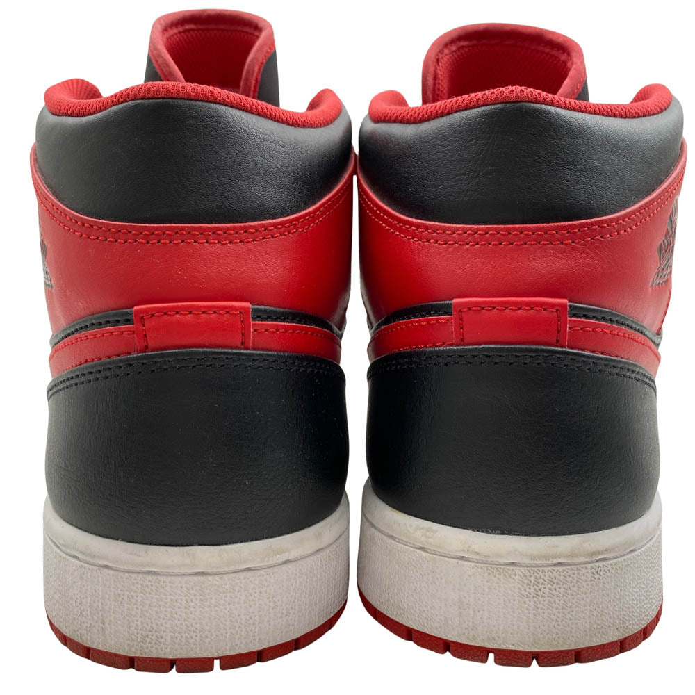 NIKE ナイキ DQ8426-060 Air Jordan 1 Mid Bred Toeエアジョーダン1 ミッド ブレッドトゥ スニーカー ブラック系 30cm【中古】