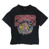 ヴィンテージ 90s USA製 GUNS N' ROSES ガンズ・アンド・ローゼズ 半袖 ハンド Tシャツ 袖シングル 裾ダブル BROCKUM ブラック系 L【中古】