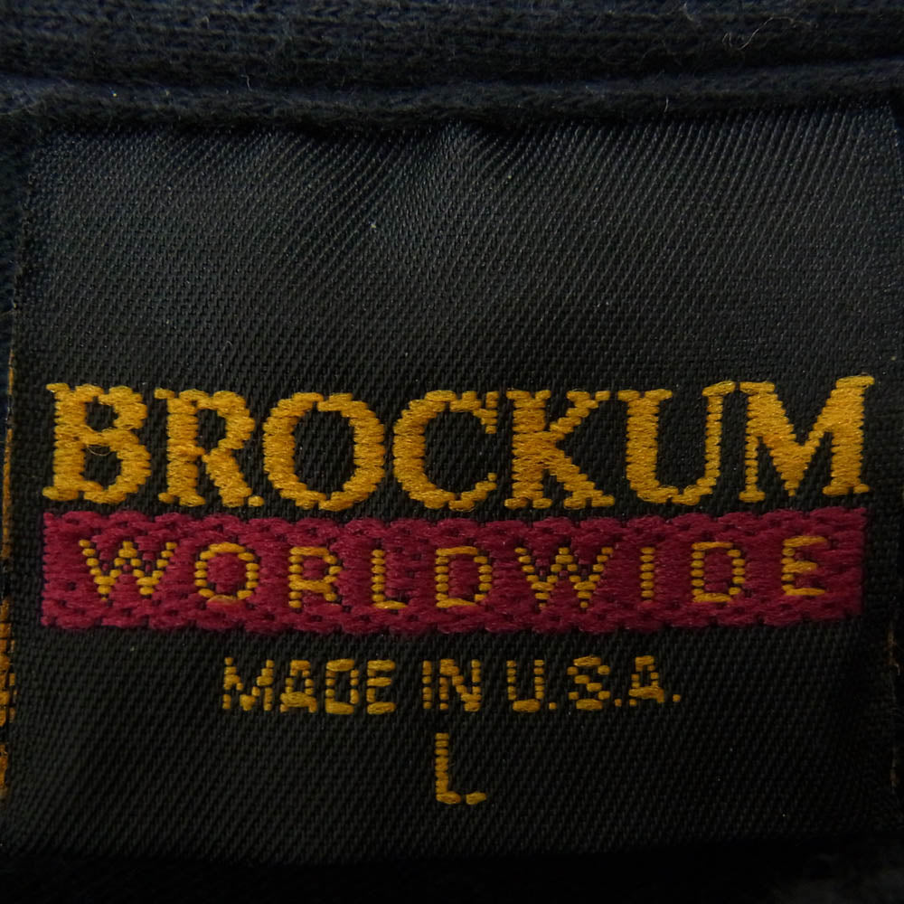ヴィンテージ 90s USA製 GUNS N' ROSES ガンズ・アンド・ローゼズ 半袖 ハンド Tシャツ 袖シングル 裾ダブル BROCKUM ブラック系 L【中古】