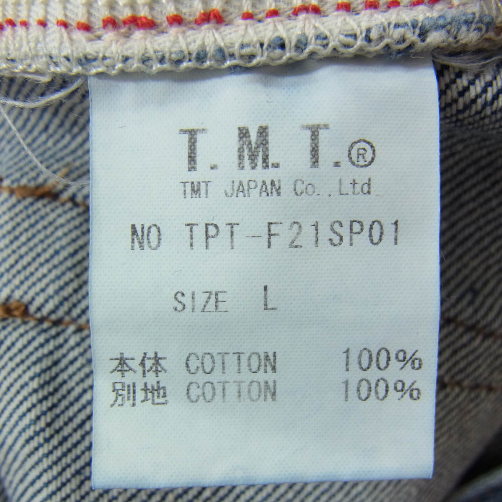 TMT ティーエムティー TPT-F21SP01 SOFT DENIM 5P ソフトデニム パンツ インディゴブルー系 L【中古】