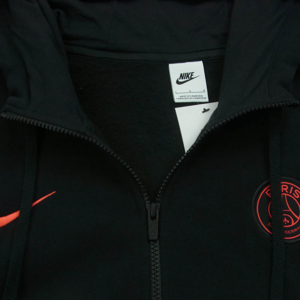 NIKE ナイキ DB7893-014 Paris Saint Germain Hoodie パリ サンジェルマン フーデット スウェットシャツ スウェットパーカー ブラック系 L【極上美品】【中古】
