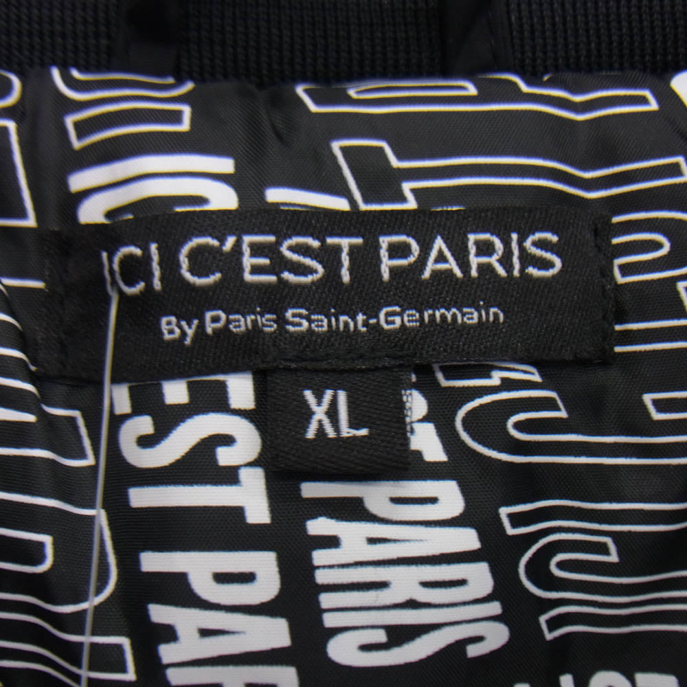 パリサンジェルマン WEEPLAY ICI CEST PARIS BOMBER ジャケット ブラック系 XL【極上美品】【中古】