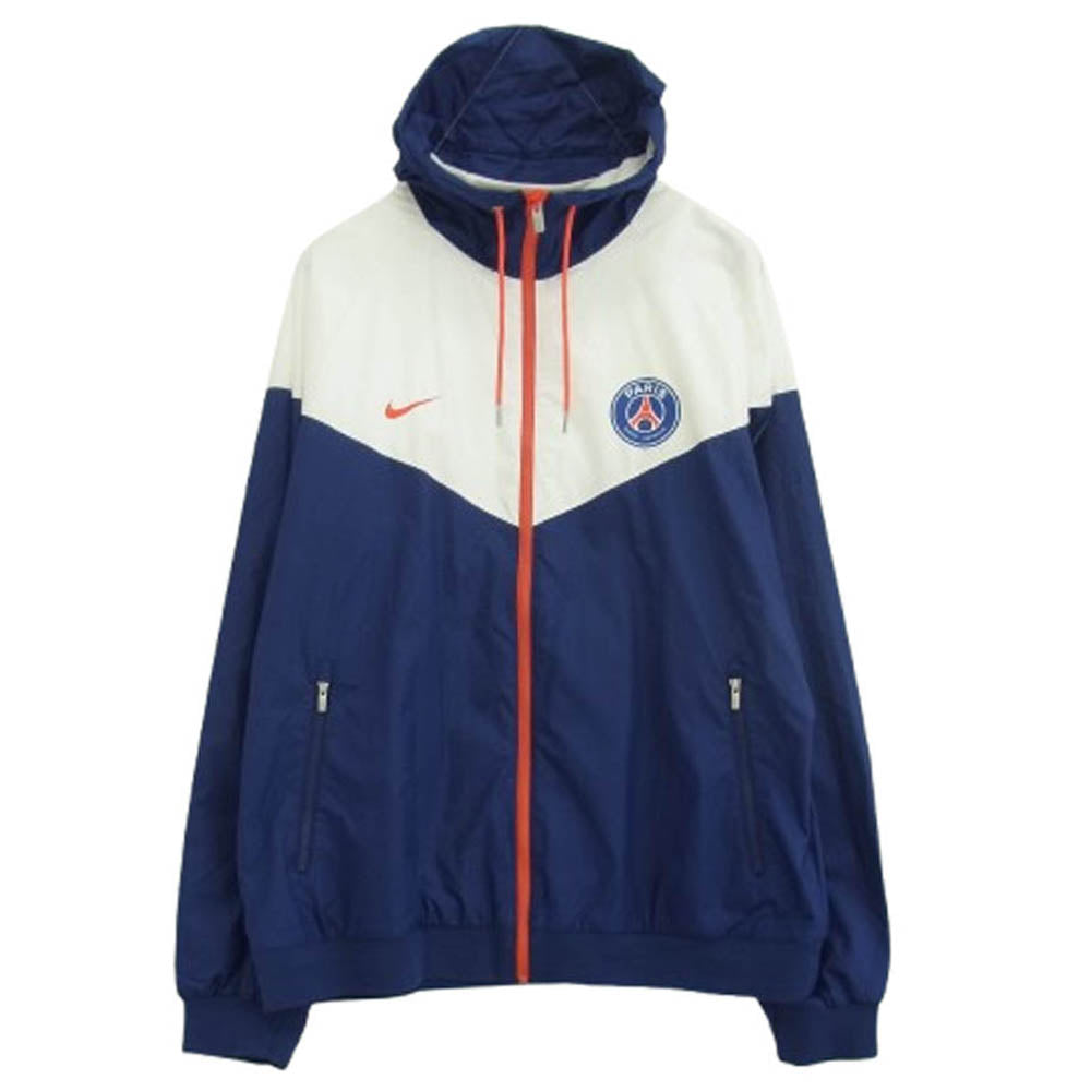 NIKE ナイキ 892422-421 × PARIS SAINT GERMAIN ナイロンジャケット ブルー系 XL【中古】