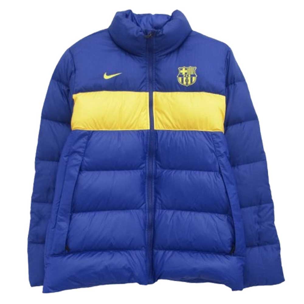 NIKE ナイキ 505286-460 FC Barcelona down jacket バルセロナ ダウンジャケット ブルー系 M【極上美品】【中古】