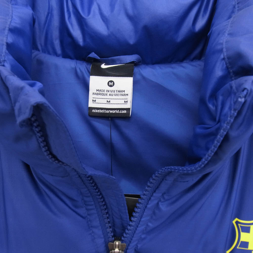 NIKE ナイキ 505286-460 FC Barcelona down jacket バルセロナ ダウンジャケット ブルー系 M【極上美品】【中古】