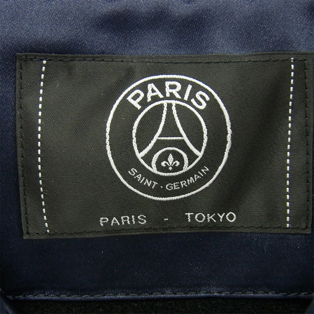 パリサンジェルマン × EDIFICE エディフィス コーチ ジャケット ネイビー系 L【中古】