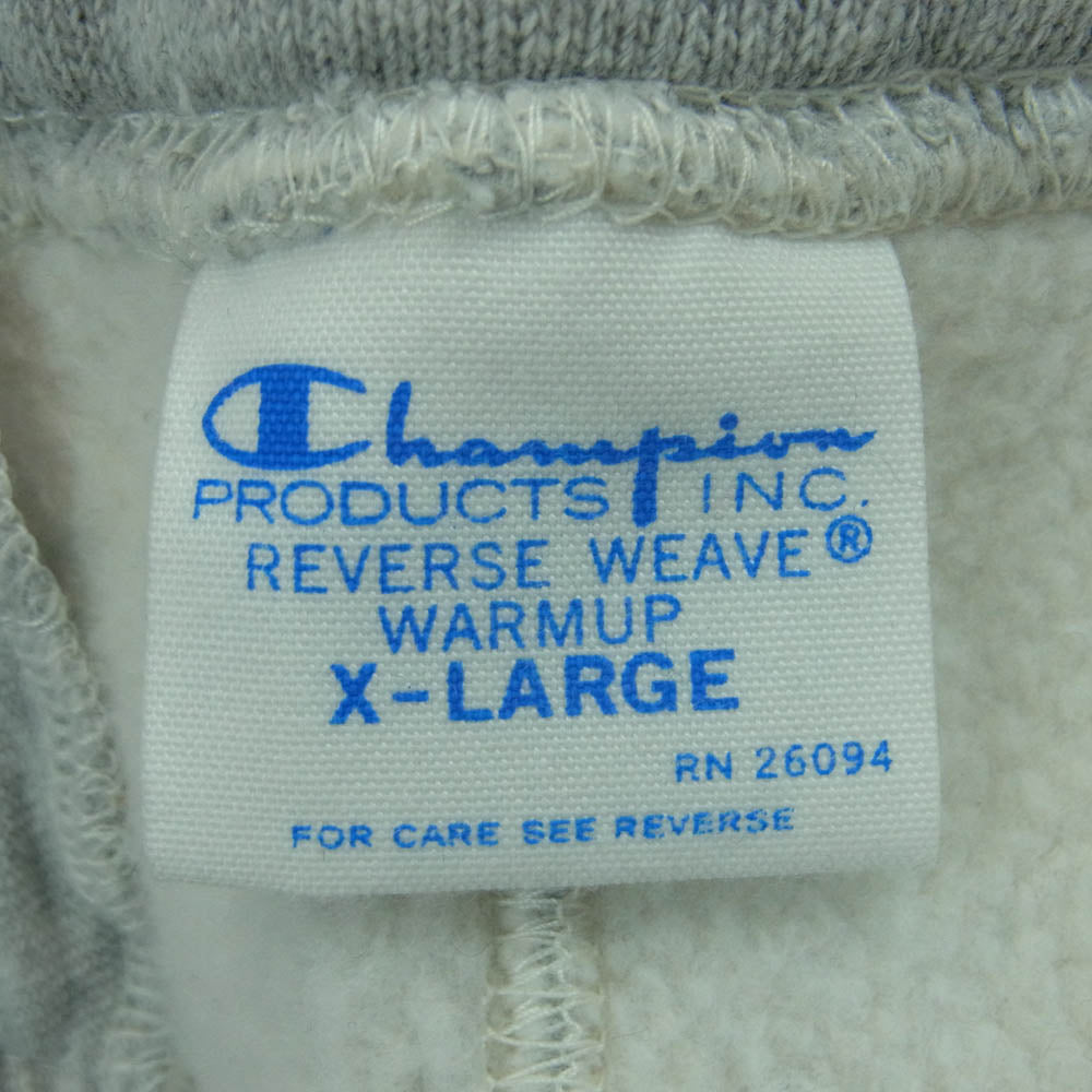 Champion チャンピオン 青単タグ 復刻 SWEAT PANTS スウェット パンツ グレー系 XL【中古】