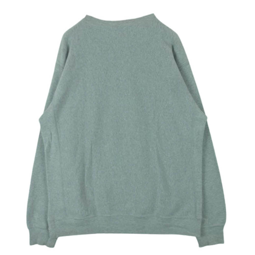 A BATHING APE アベイシングエイプ BAPE CUTS ロゴ プリント クルーネック スウェット グレー系 L【中古】