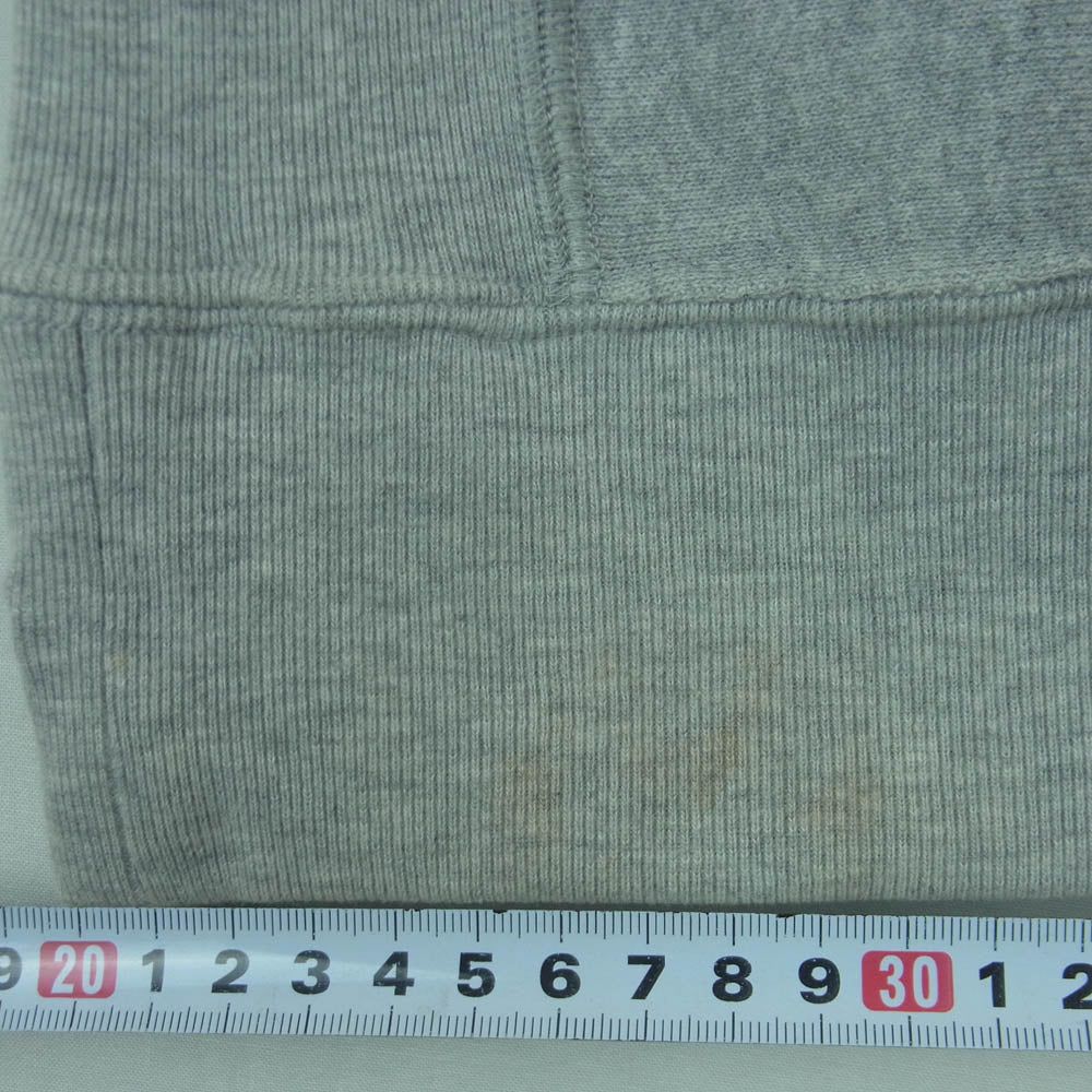 A BATHING APE アベイシングエイプ BAPE CUTS ロゴ プリント クルーネック スウェット グレー系 L【中古】