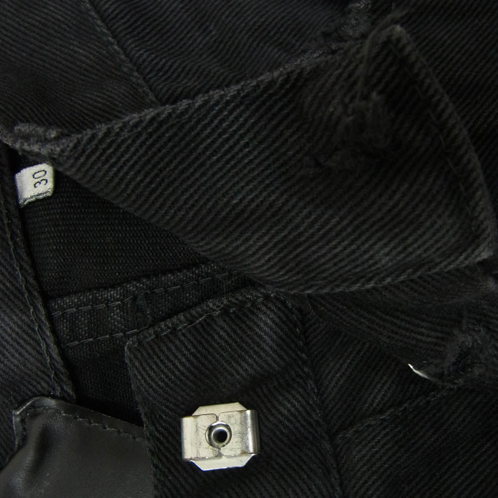 DIOR HOMME ディオールオム ボタンフライ スキニー デニム パンツ ブラック系 30【中古】