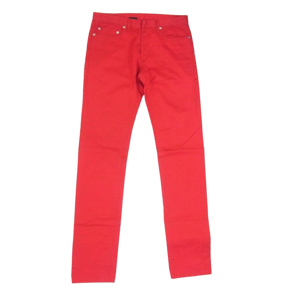 DIOR HOMME ディオールオム 05SS 5EH1011450 エディ期 ボタンフライ スキニー パンツ レッド系 33【中古】