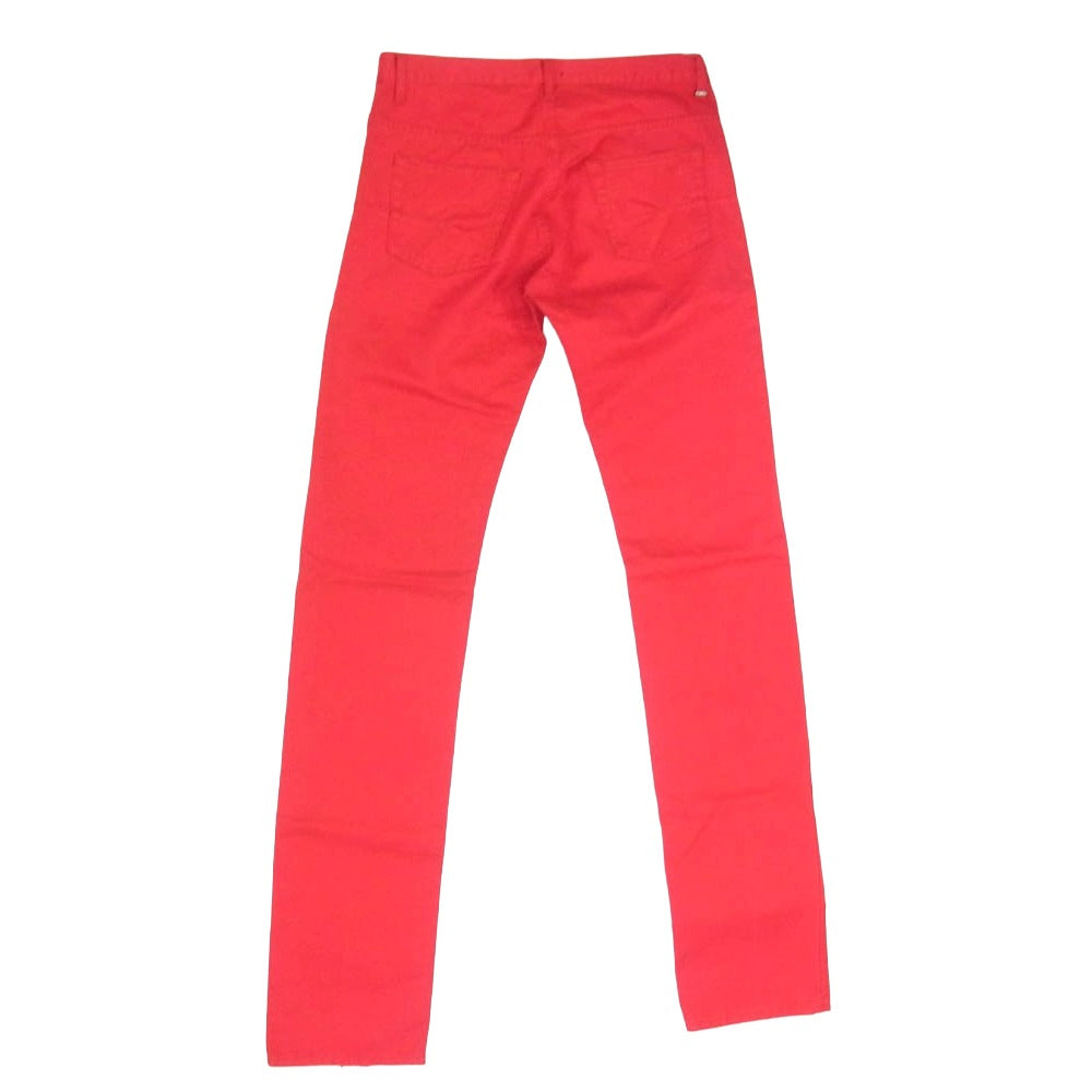 DIOR HOMME ディオールオム ボタンフライ スキニー パンツ レッド系 30【中古】