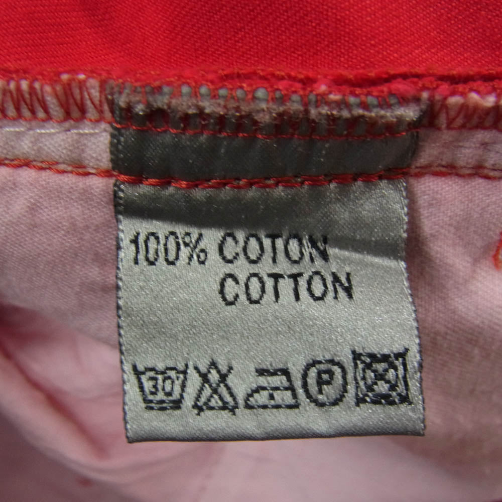 DIOR HOMME ディオールオム ボタンフライ スキニー パンツ レッド系 30【中古】