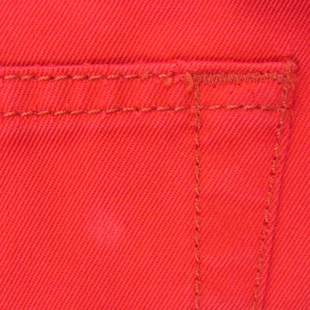 DIOR HOMME ディオールオム ボタンフライ スキニー パンツ レッド系 30【中古】