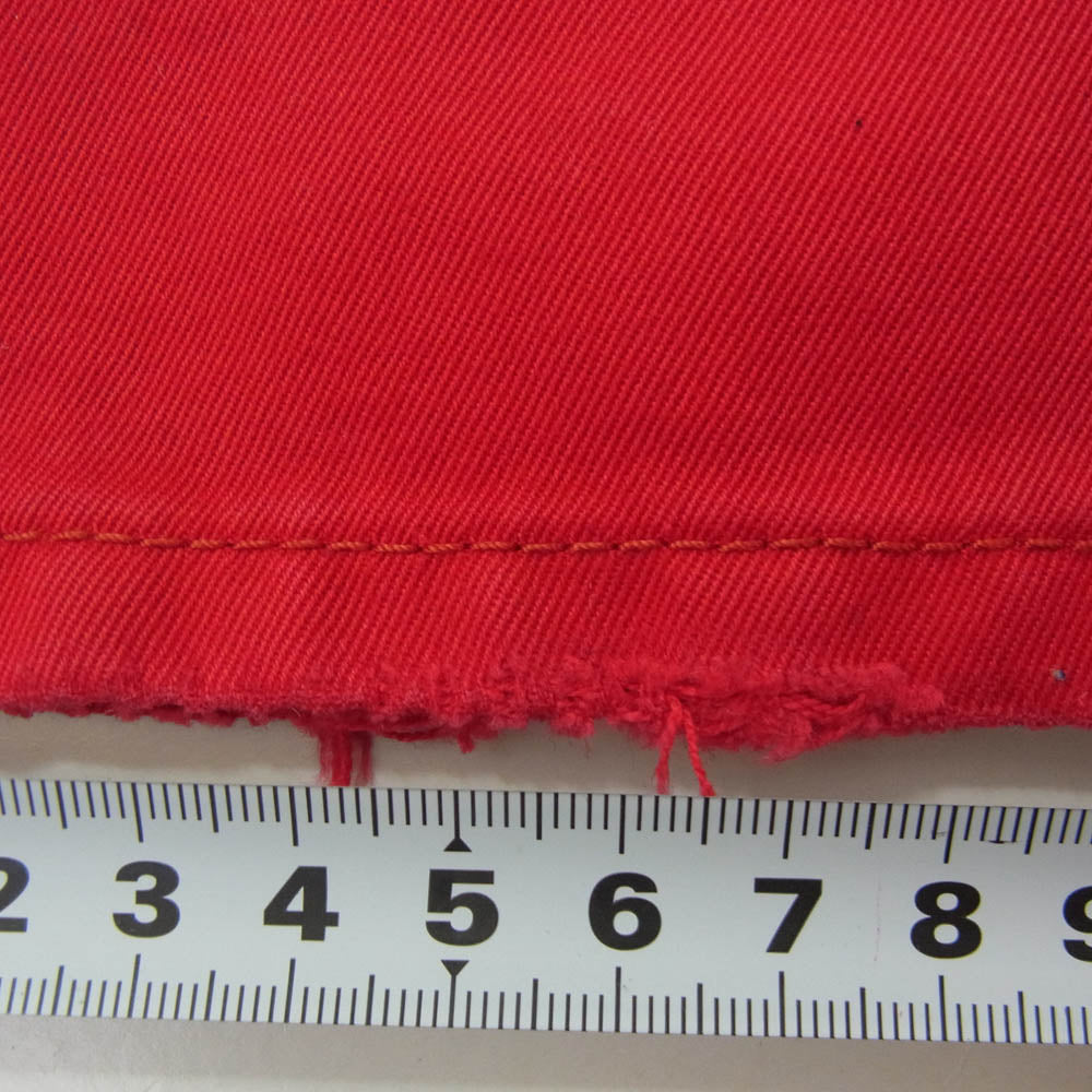 DIOR HOMME ディオールオム ボタンフライ スキニー パンツ レッド系 30【中古】