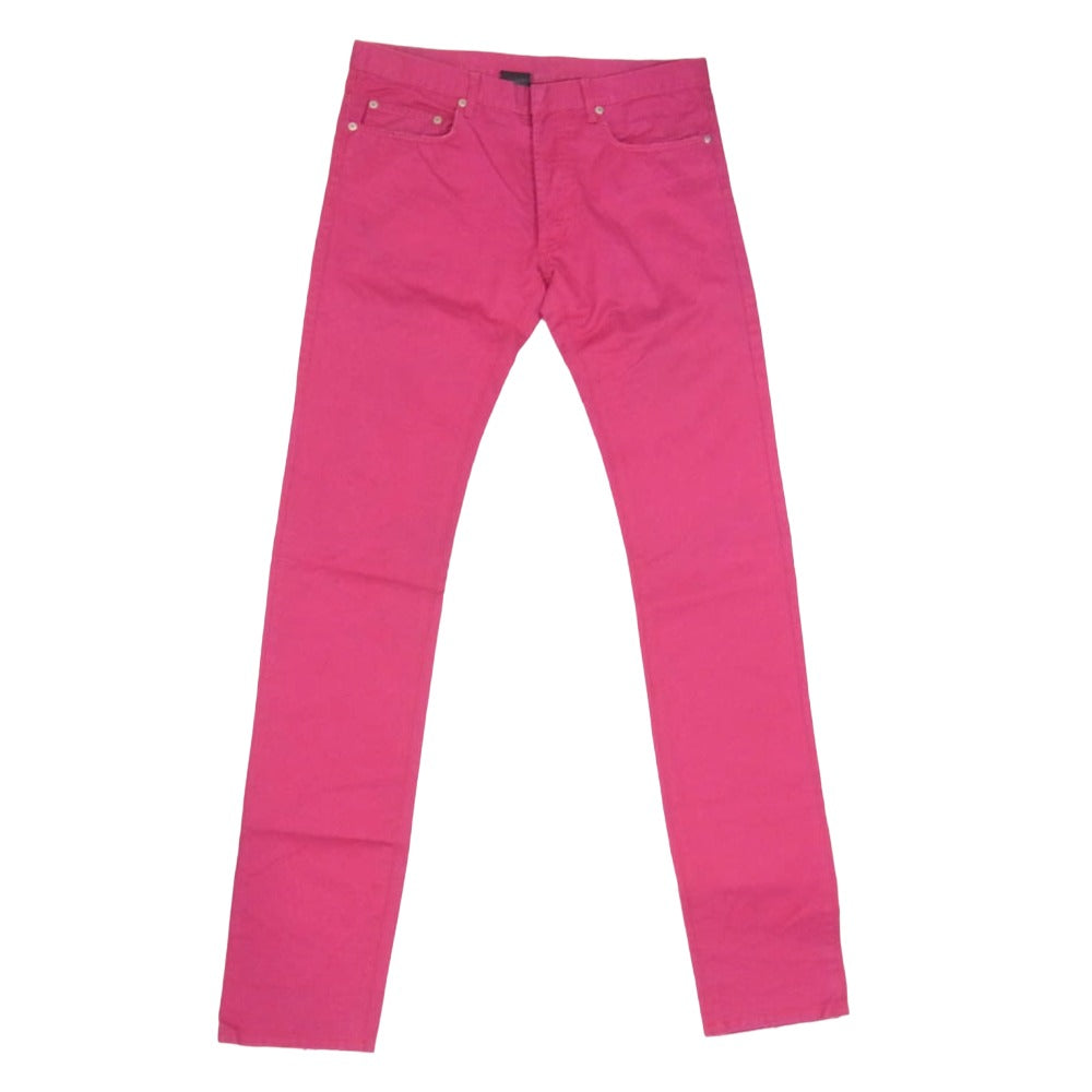 DIOR HOMME ディオールオム ボタンフライ スキニー パンツ ピンク系 32【中古】