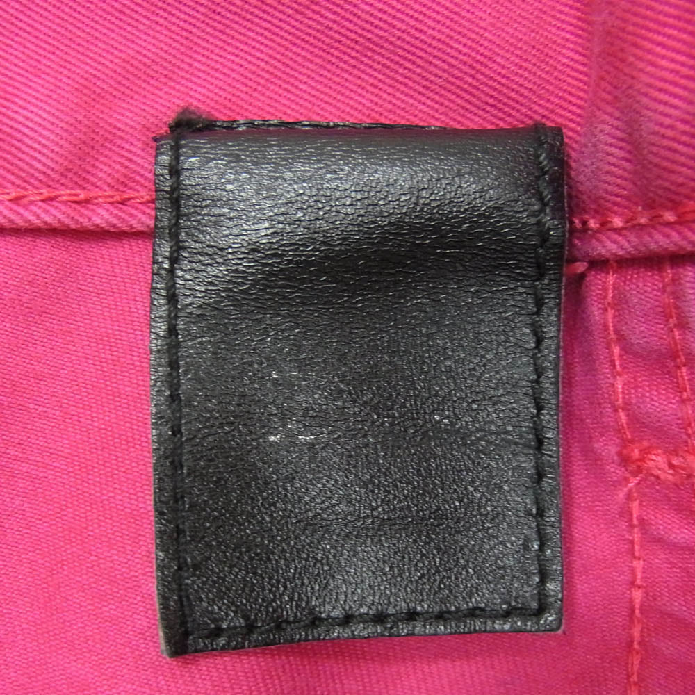 DIOR HOMME ディオールオム ボタンフライ スキニー パンツ ピンク系 32【中古】