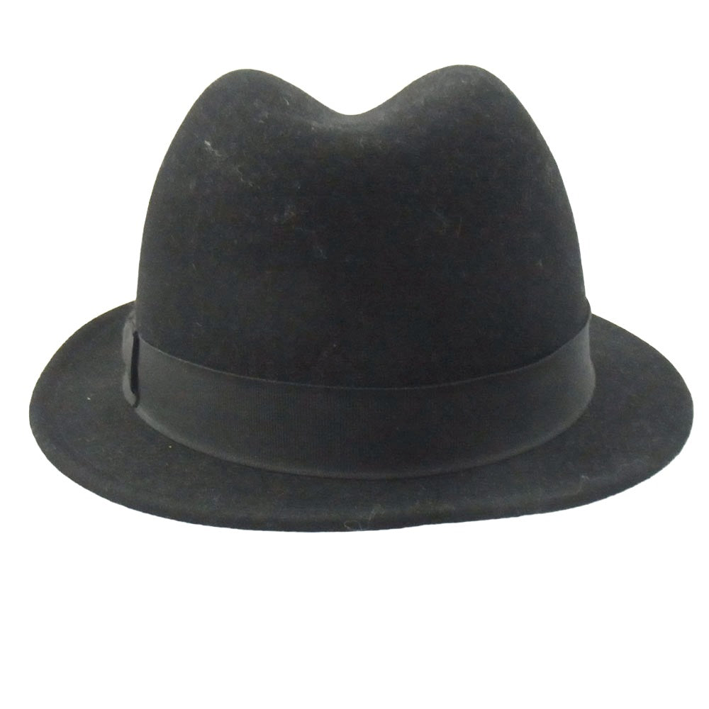 DIOR HOMME ディオールオム 06SS 6EH1090217 エディ期 ウール 中折れ ハット 帽子 ブラック系 61【中古】