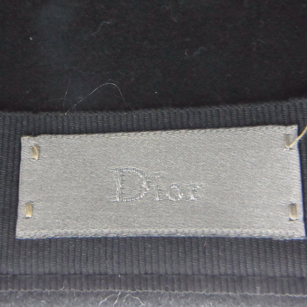 DIOR HOMME ディオールオム 06SS 6EH1090217 エディ期 ウール 中折れ ハット 帽子 ブラック系 61【中古】