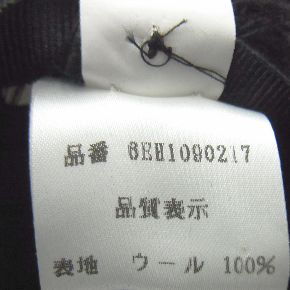 DIOR HOMME ディオールオム 06SS 6EH1090217 エディ期 ウール 中折れ ハット 帽子 ブラック系 61【中古】