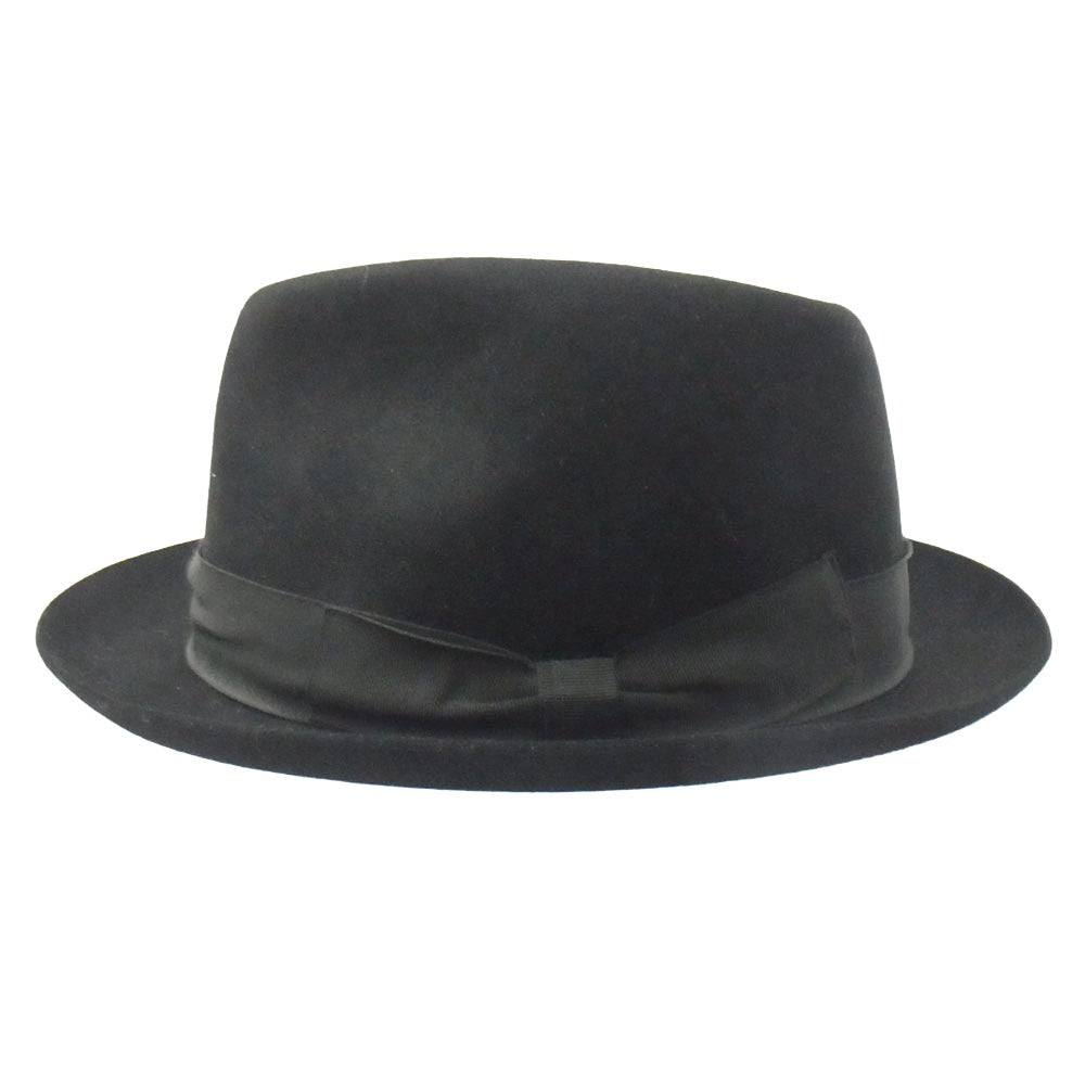 DIOR HOMME ディオールオム 05AW 5HH1095092 エディ期 ウール 中折れ ハット 帽子 ブラック系 61 USA7 5/8【中古】