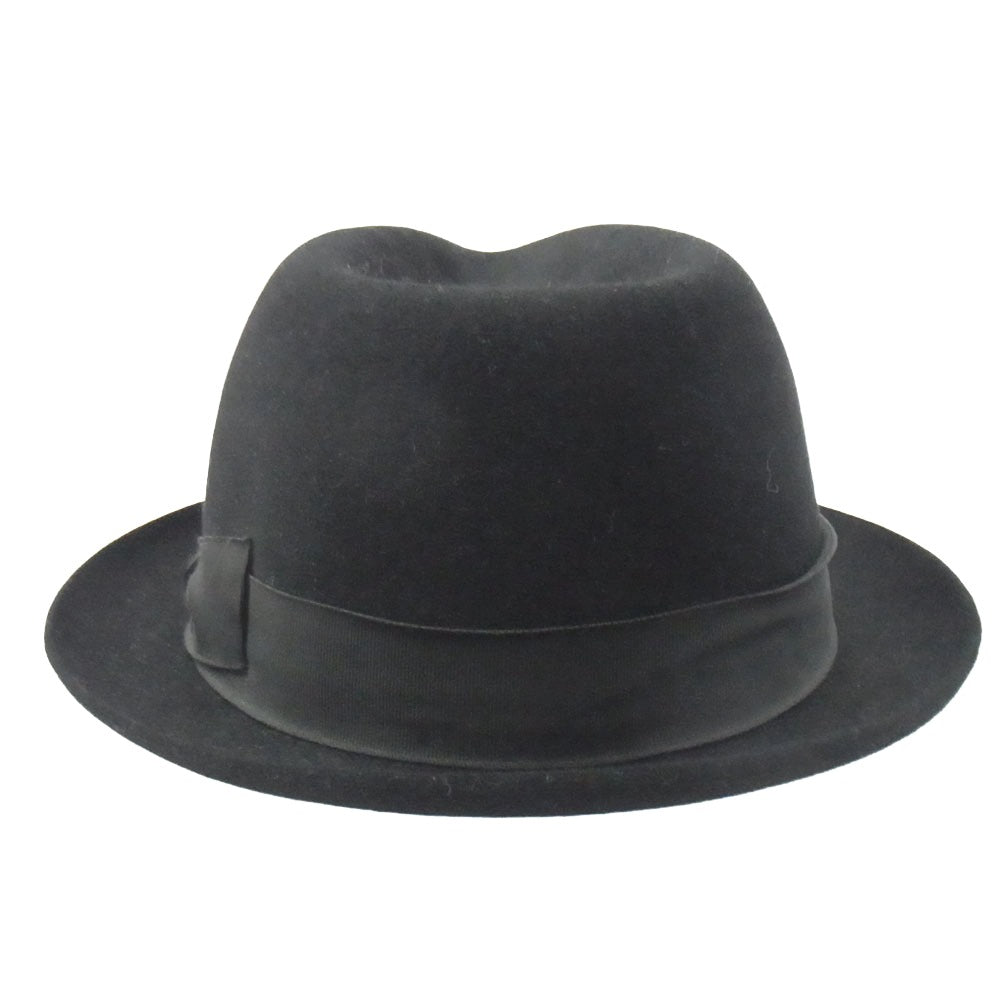 DIOR HOMME ディオールオム 05AW 5HH1095092 エディ期 ウール 中折れ ハット 帽子 ブラック系 61 USA7 5/8【中古】