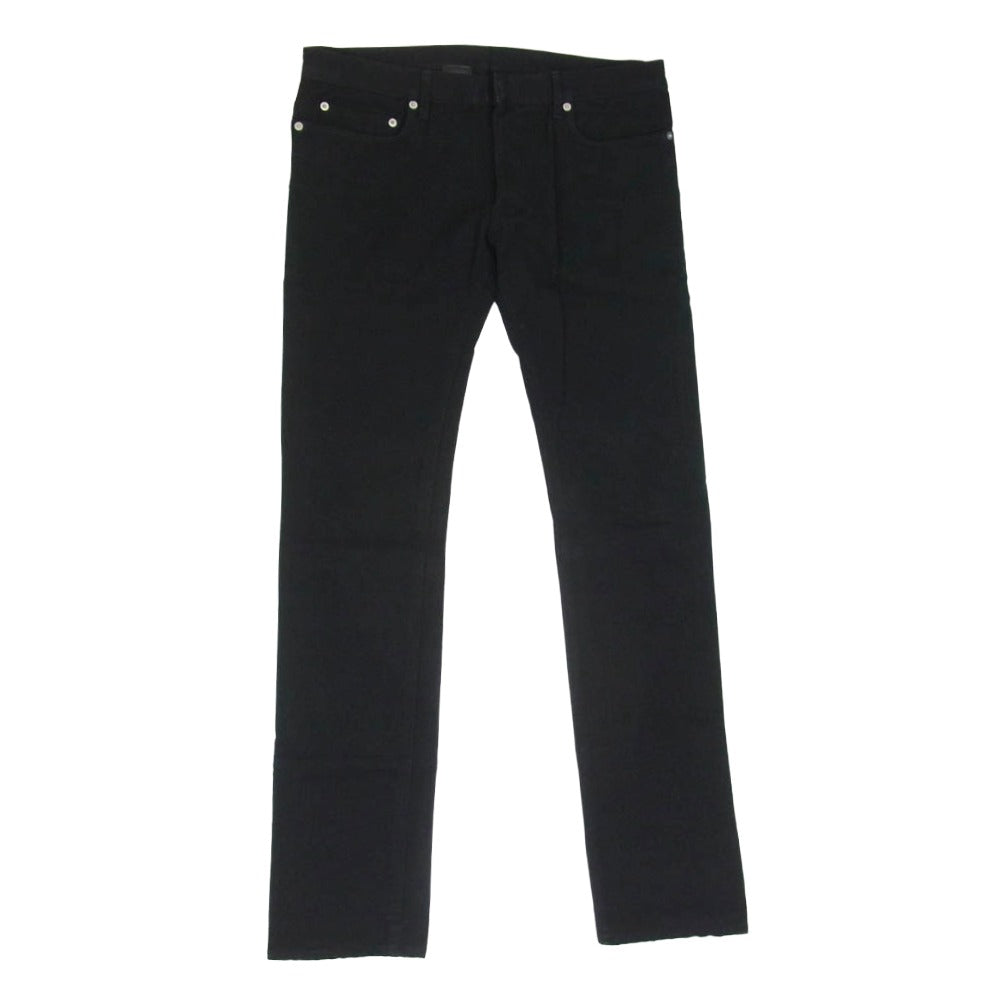 DIOR HOMME ディオールオム 07SS 6HH1013564 エディ期 ボタンフライ ストレッチ スキニー パンツ ブラック系 32【中古】
