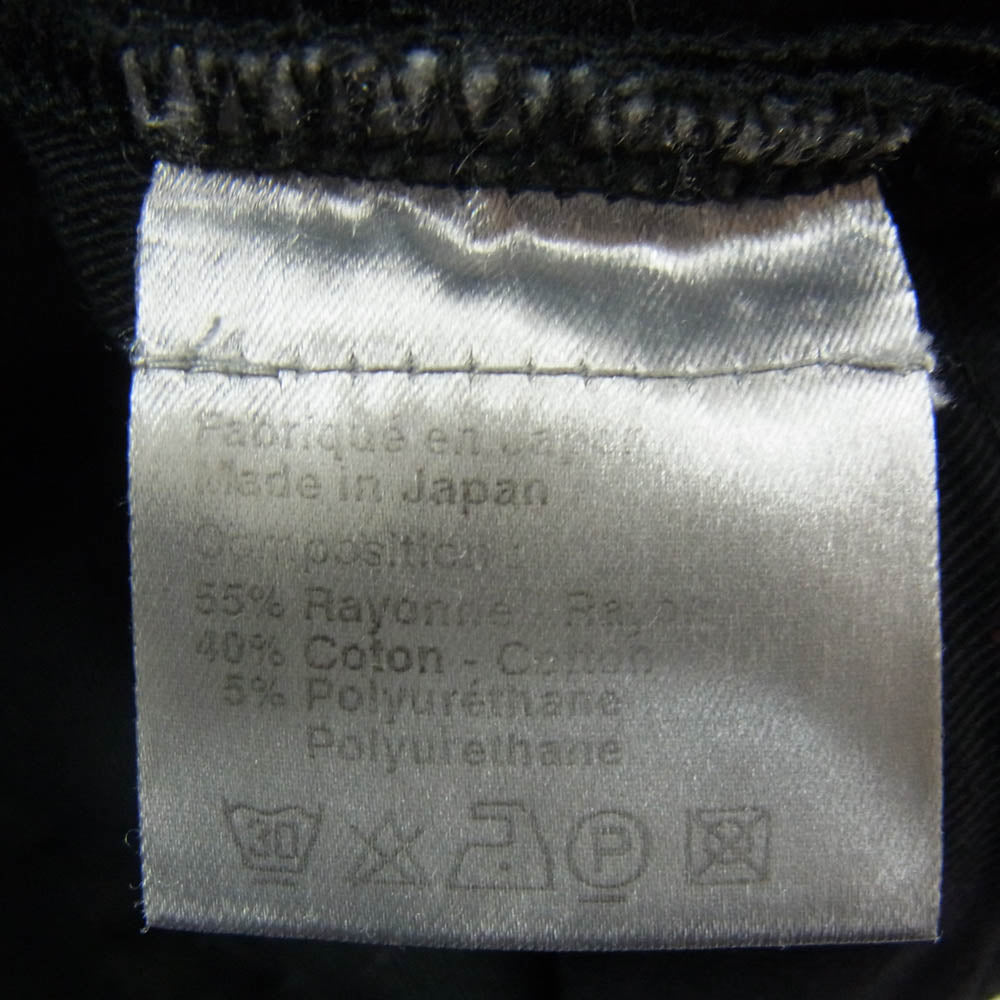 DIOR HOMME ディオールオム 07SS 6HH1013564 エディ期 ボタンフライ ストレッチ スキニー パンツ ブラック系 32【中古】