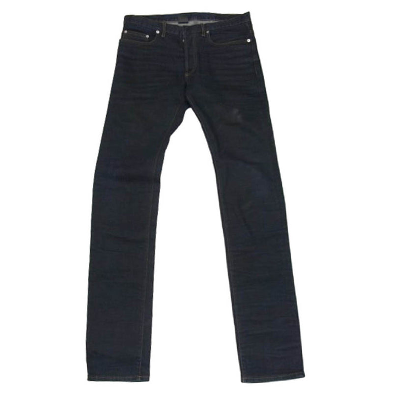DIOR HOMME ディオールオム ボタンフライ ストレッチ スキニー デニム パンツ インディゴブルー系 33【中古】