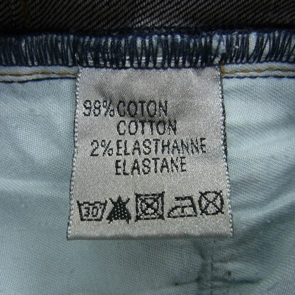 DIOR HOMME ディオールオム ボタンフライ ストレッチ スキニー デニム パンツ インディゴブルー系 33【中古】