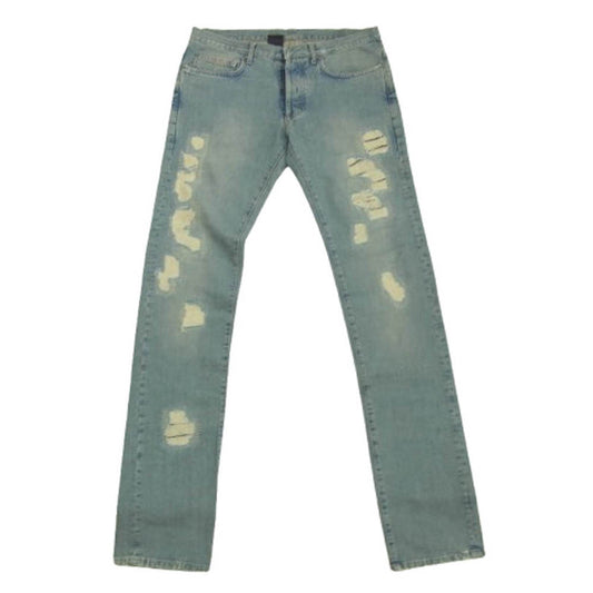 DIOR HOMME ディオールオム 06SS 6EH1011474 エディ期 リペア ダメージスキニー デニム パンツ インディゴブルー系 30【中古】