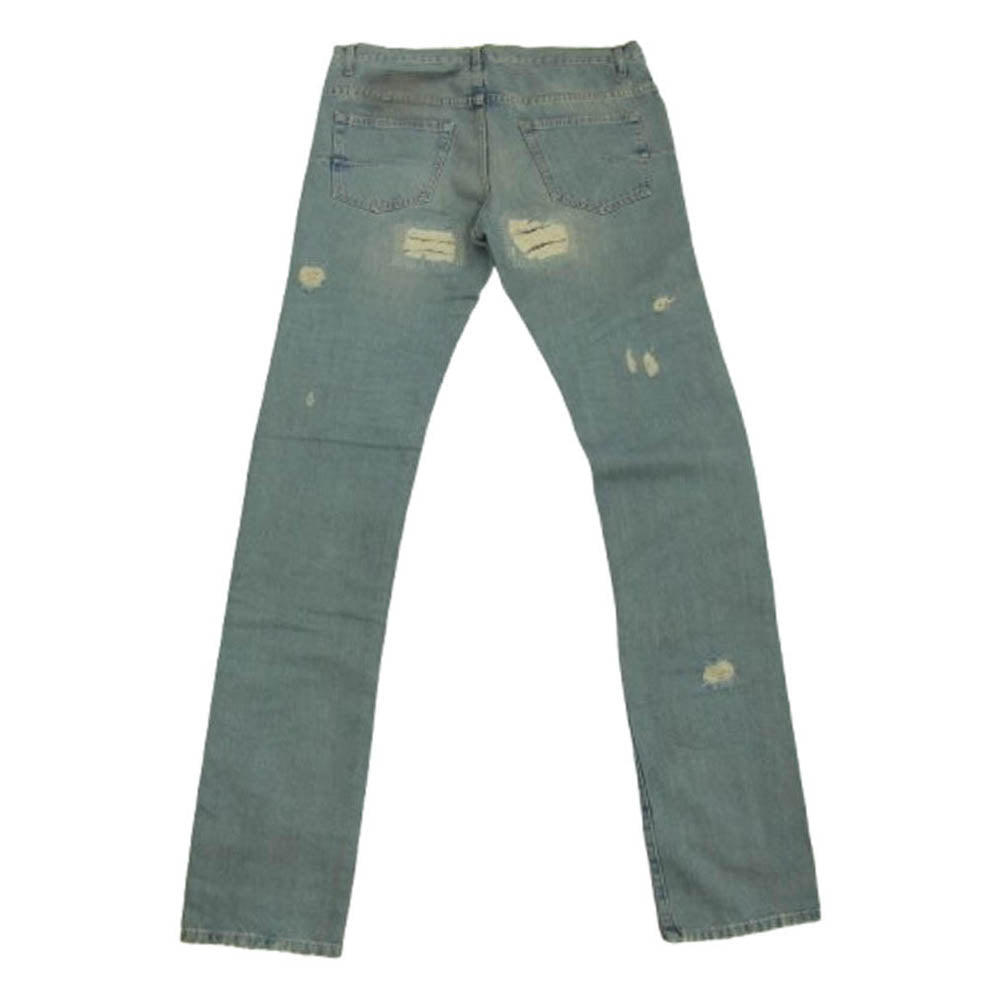 DIOR HOMME ディオールオム 06SS 6EH1011474 エディ期 リペア ダメージスキニー デニム パンツ インディゴブルー系 30【中古】