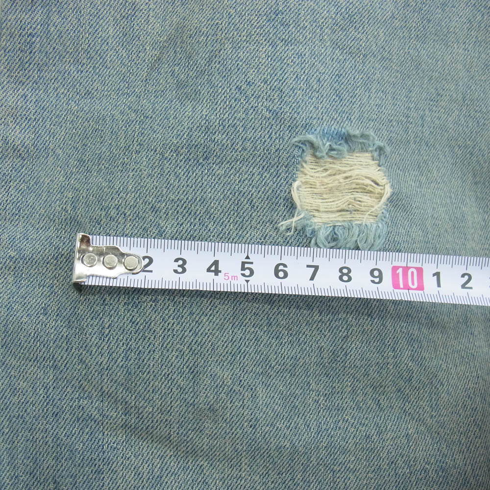 DIOR HOMME ディオールオム 06SS 6EH1011474 エディ期 リペア ダメージスキニー デニム パンツ インディゴブルー系 30【中古】