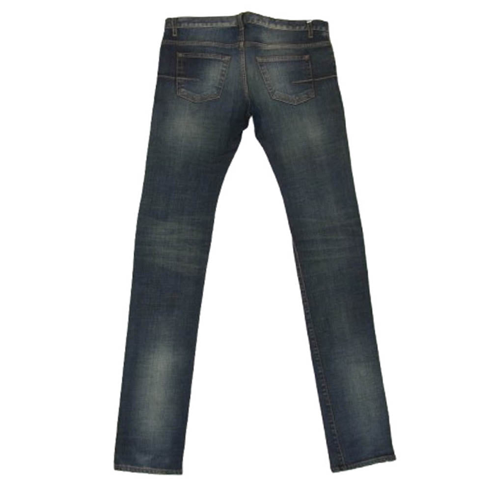 DIOR HOMME ディオールオム 07AW 7H3111080585 エディ期 JAKE ジェイク JAKE ジェイク ヴィンテージ加工 スキニーデニムパンツ インディゴブルー系 33【中古】