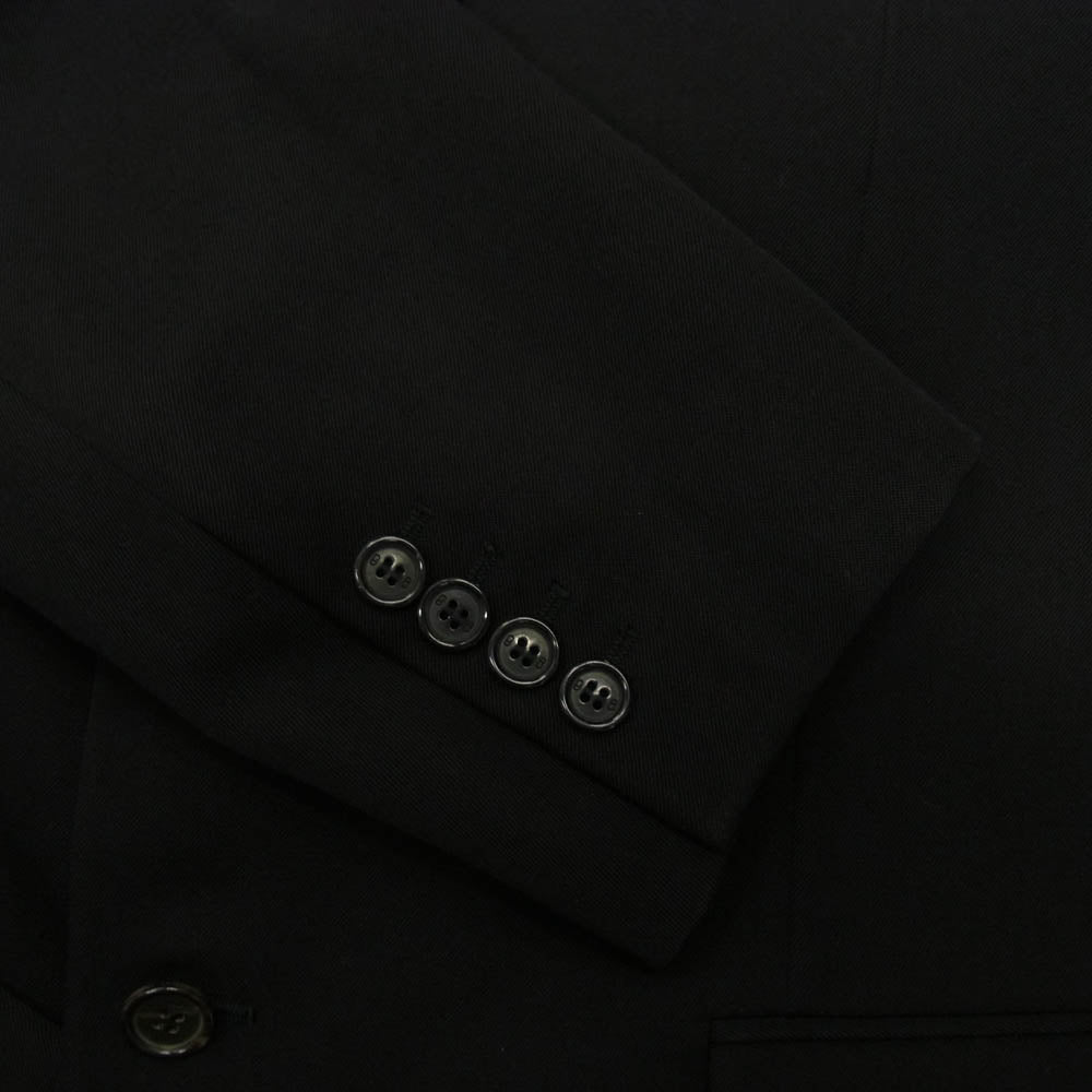 DIOR HOMME ディオールオム 04AW 4HH2032825 エディ期 襟サテン チェスター コート ブラック系 52【中古】