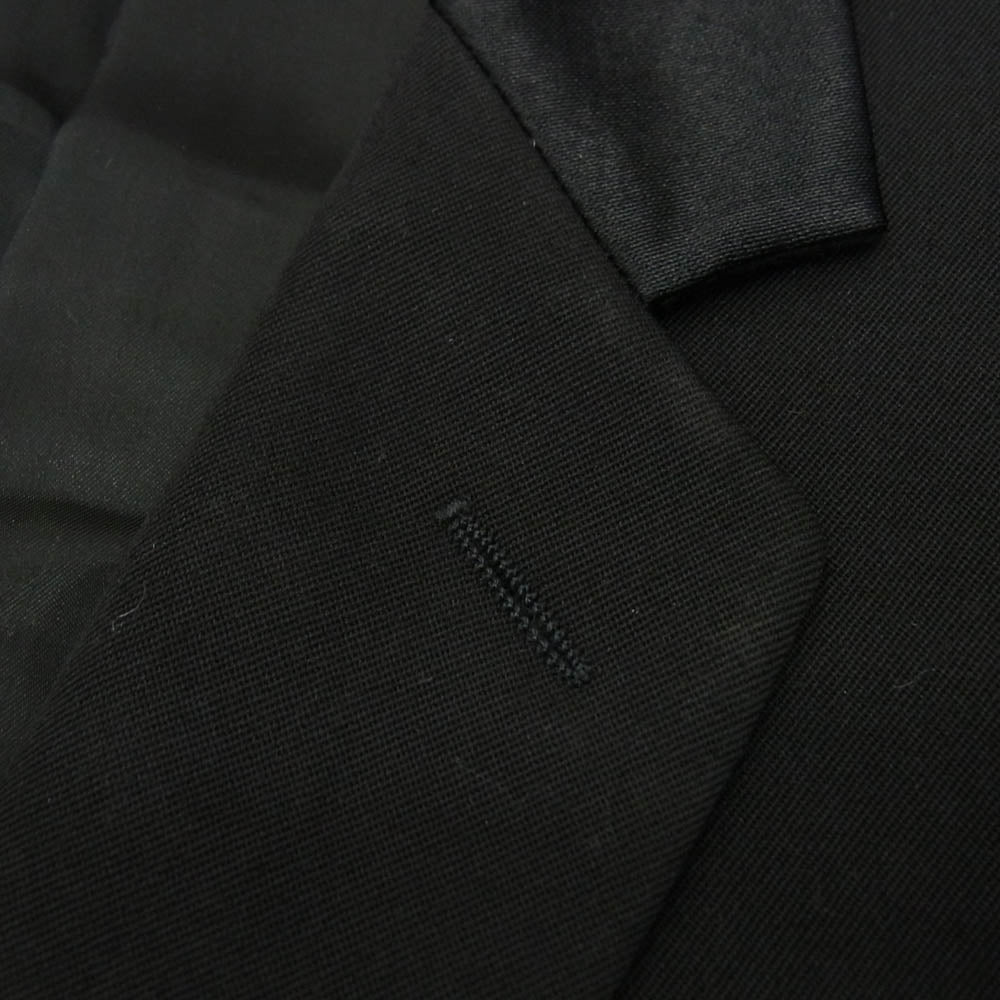 DIOR HOMME ディオールオム 04AW 4HH2032825 エディ期 襟サテン チェスター コート ブラック系 52【中古】