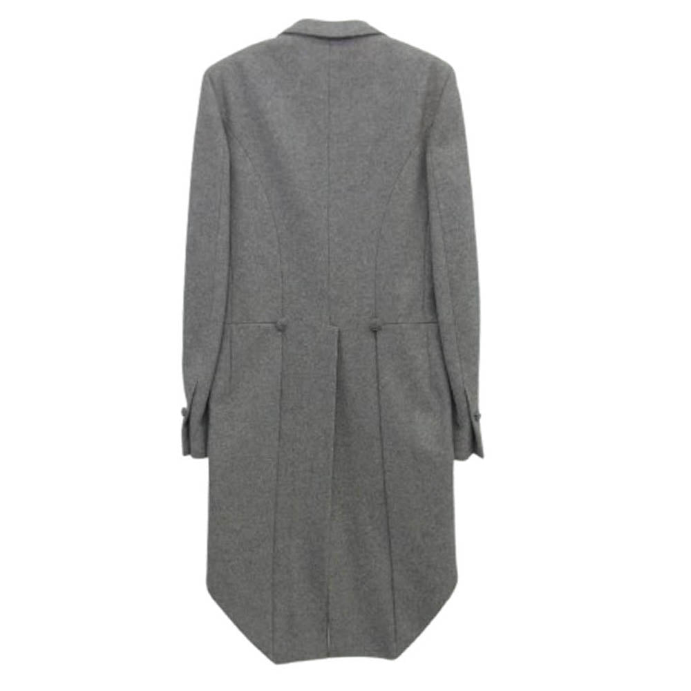 DIOR HOMME ディオールオム 06AW 6HH1031205 エディ期 燕尾 ウール ロング コート グレー系 48【中古】